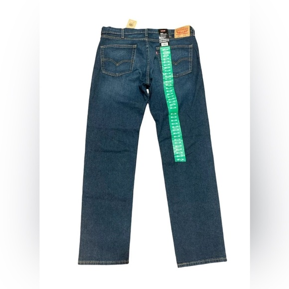 Levis 505 Jeans Men 38x34 Regular Fit Medium Wash - Picture 2 of 9